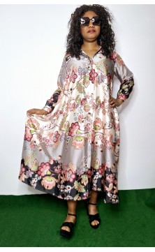 big flowered dress, one size