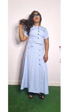 blue set skirt/shirt