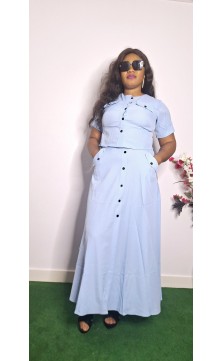 blue set skirt/shirt