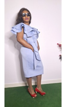 blue ceremony dress