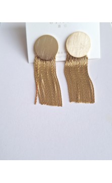 earring with golden accent