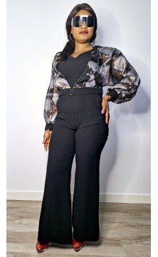 flowered black combination,...