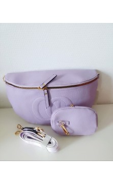Shoulderbag two parts, purple