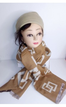 shawl brown with pattern