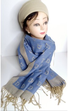 shawl D sky blue