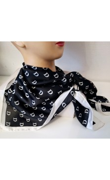 Petit foulard D noir pour...