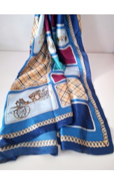 Echarpe /foulard  B bleu...