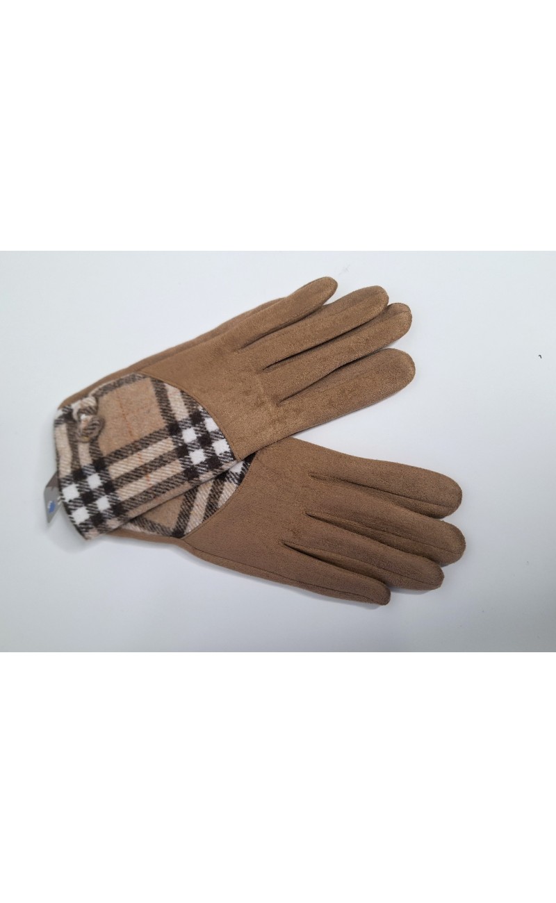 Gants marron deux tons