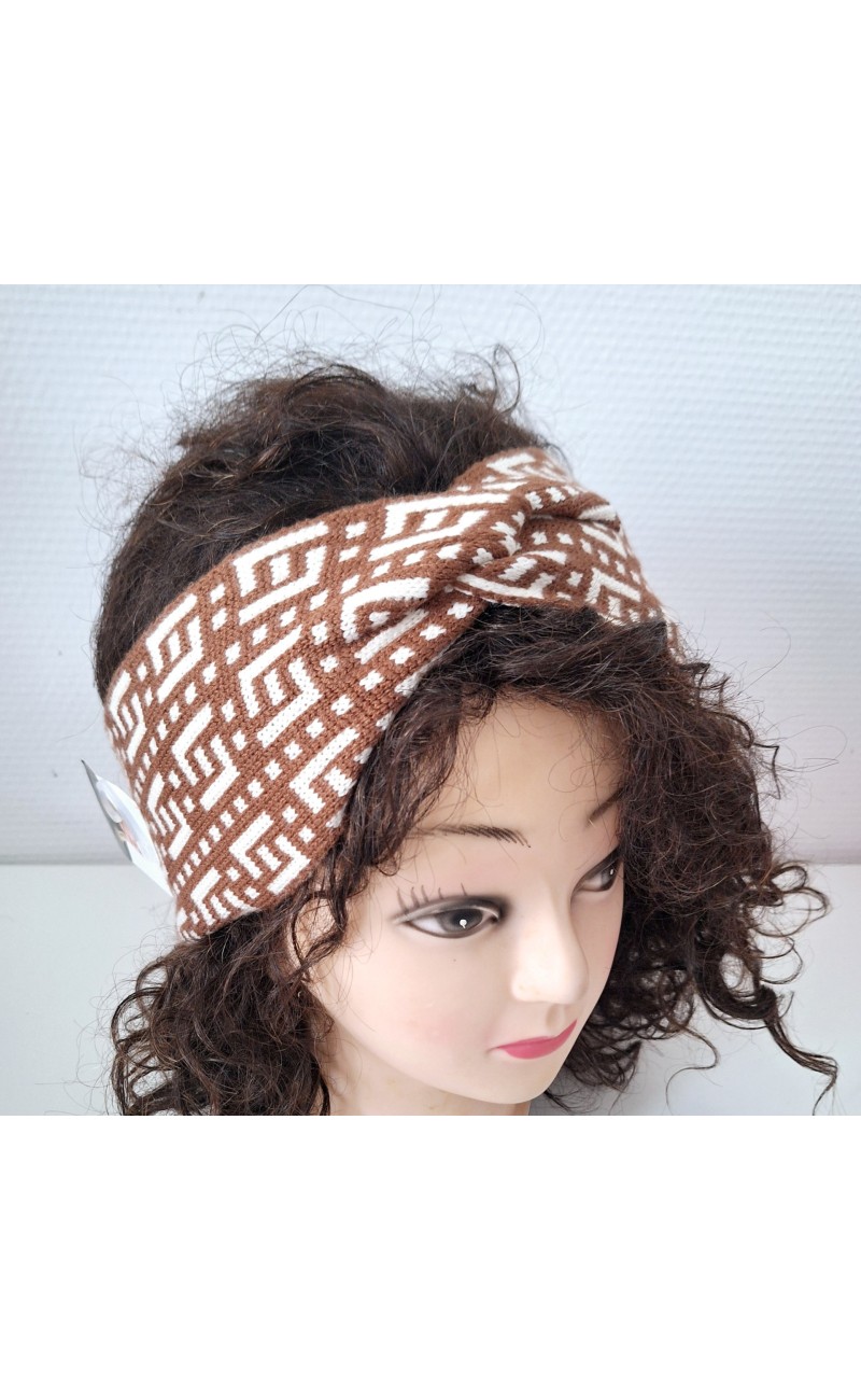 Bandeau croisé de deux couleurs