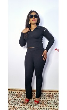 Ensemble pantalon pull noir...