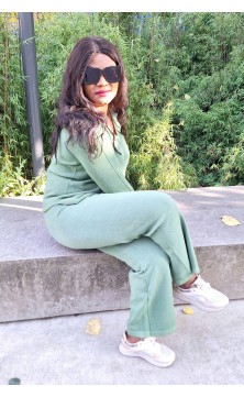 Ensemble pantalon vert...