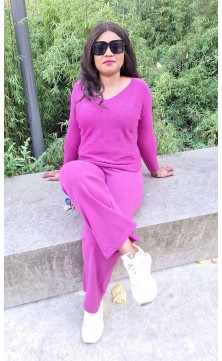 Ensemble pull rose fuchsia...