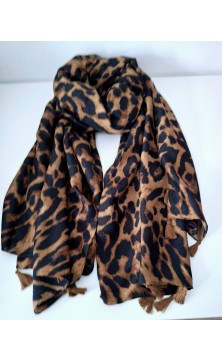 Echarpe brune /noire