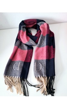 bordeaux/pink shawl