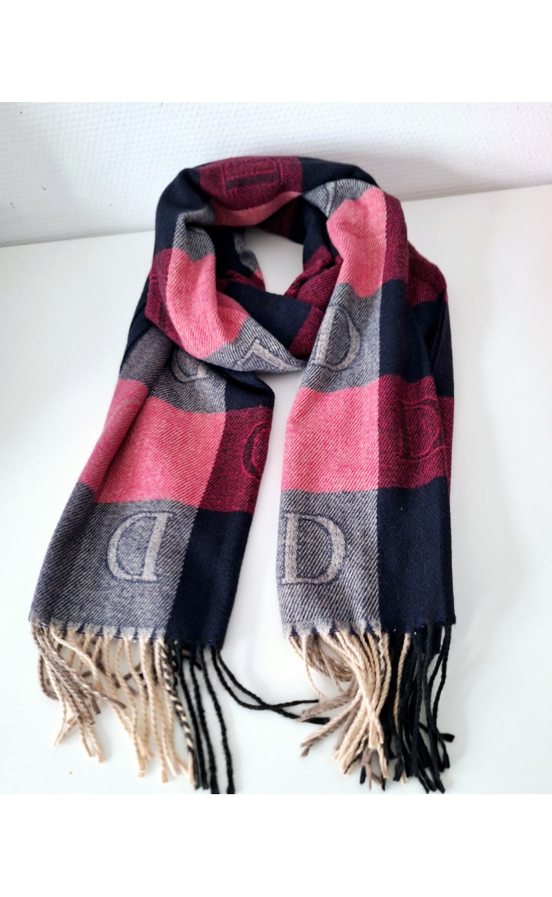 bordeaux/pink shawl