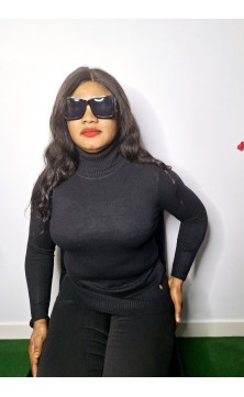 Black pull with turtle neck