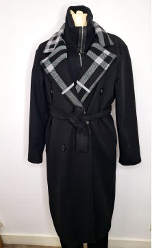 Black coat, one size
