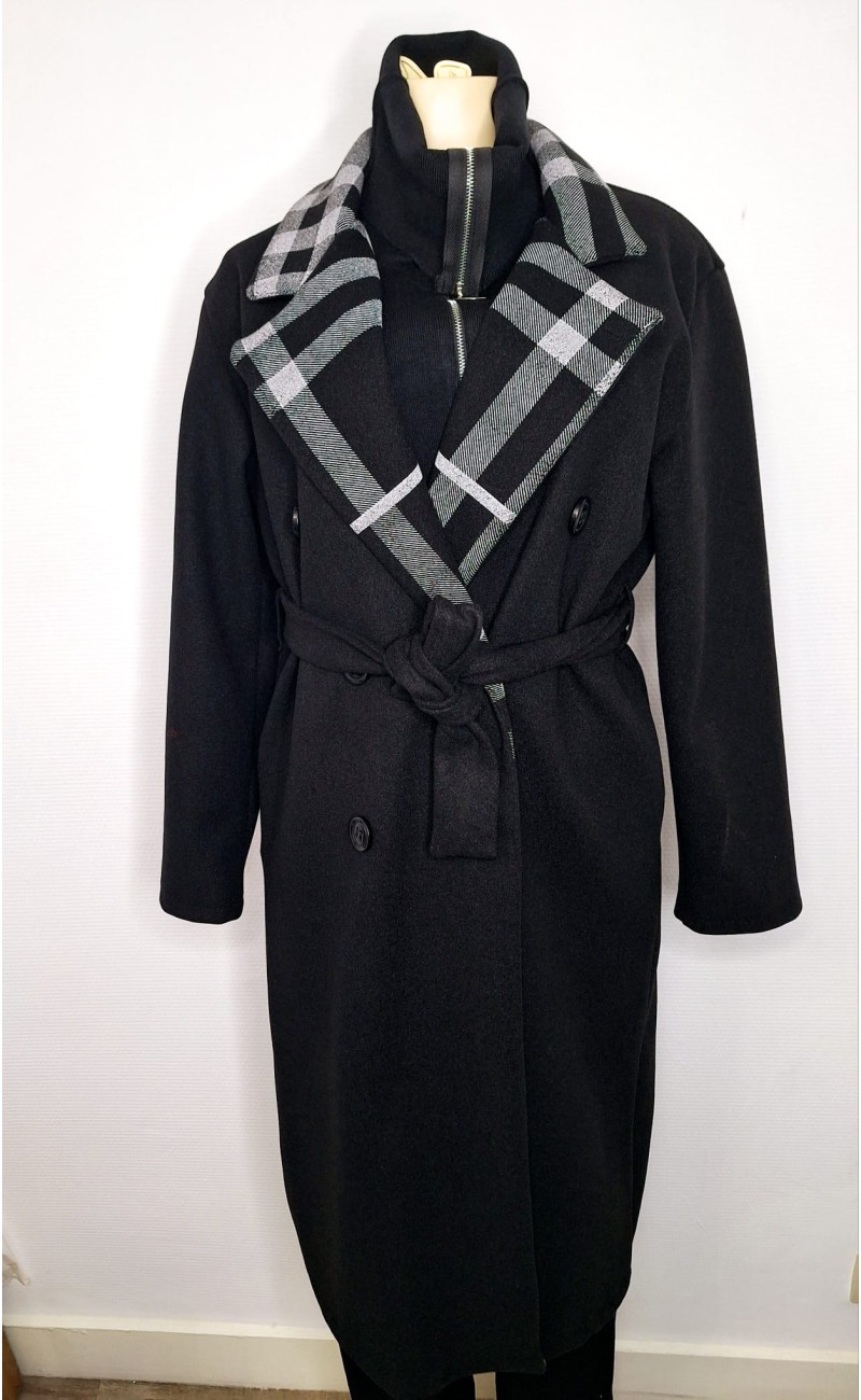Black coat, one size
