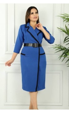 Robe bleue porte feuille...