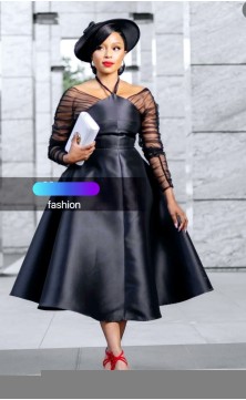 Black ceremony dress