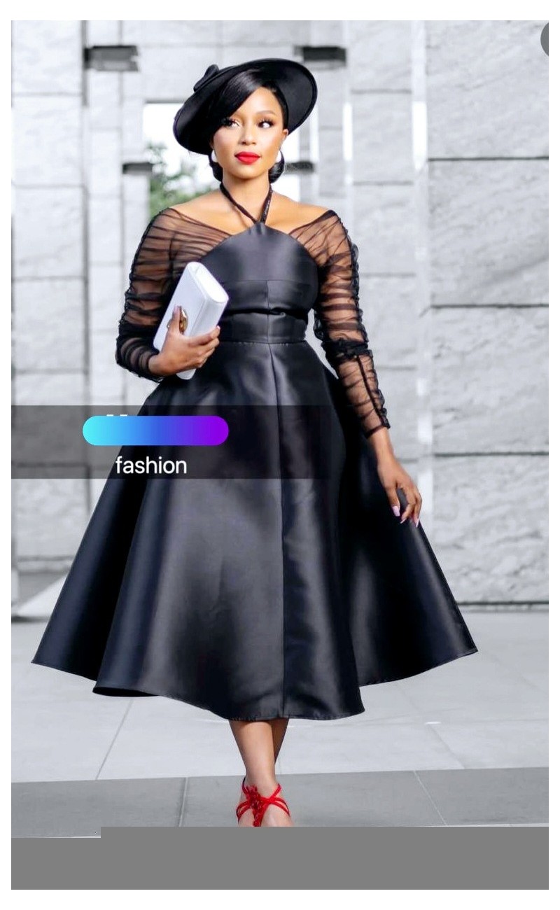 Black ceremony dress