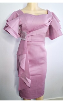 Robe de cérémonie rose avec...