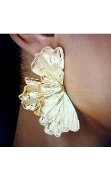 Boucles feuille dorée
