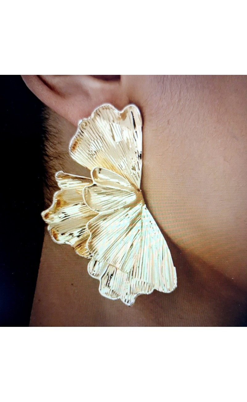 Boucles feuille dorée