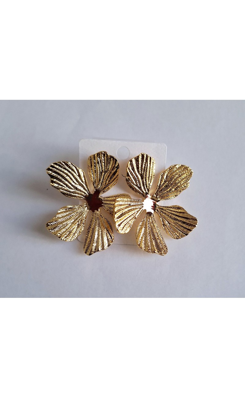 boucle d’oreilles acier inoxydable , en fleurs