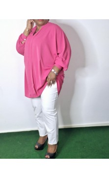 Grande Chemise  taille taille unique rose