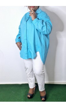 Grande Chemise Taille Unique Bleu ,Longues Manches