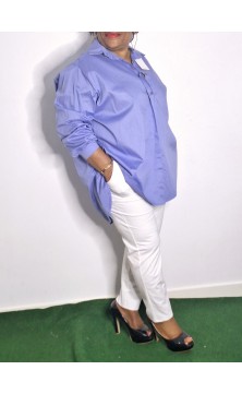 Chemise Grande Taille Bleu...