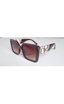 Lunettes De Soleil En Brun...