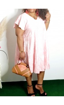 Robe Rose Fleurie Taille...
