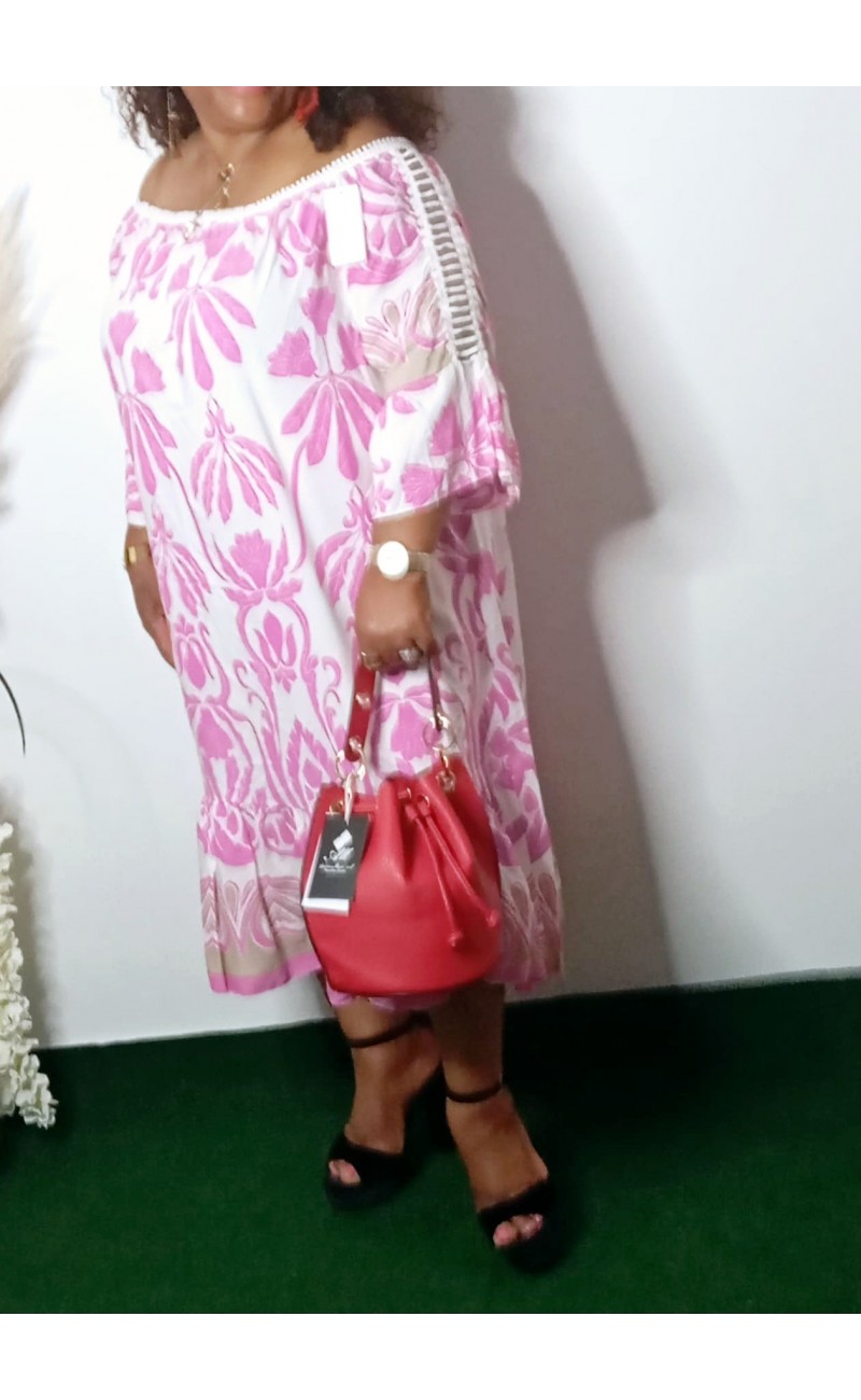Robe Rose Fleurie