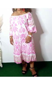 Robe Rose Fleurie
