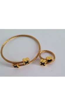 Bracelet/Bague En Acier...