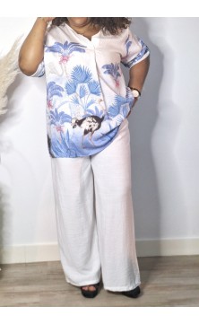 Ensemble Pantalon Bleu...