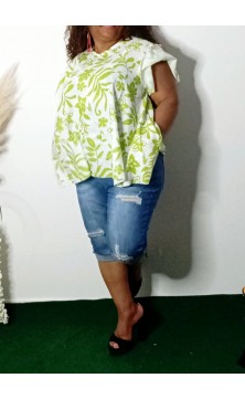 Blouse Verte Taille Unique...