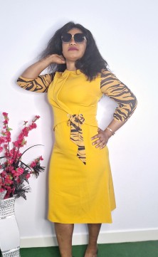 Gele jurk