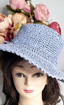 Sky blue hat