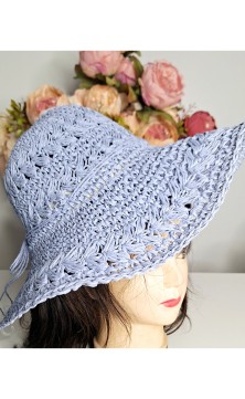 Sky blue hat