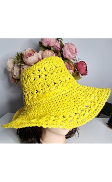 Blue yellow hat
