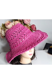 Fuchsia hat