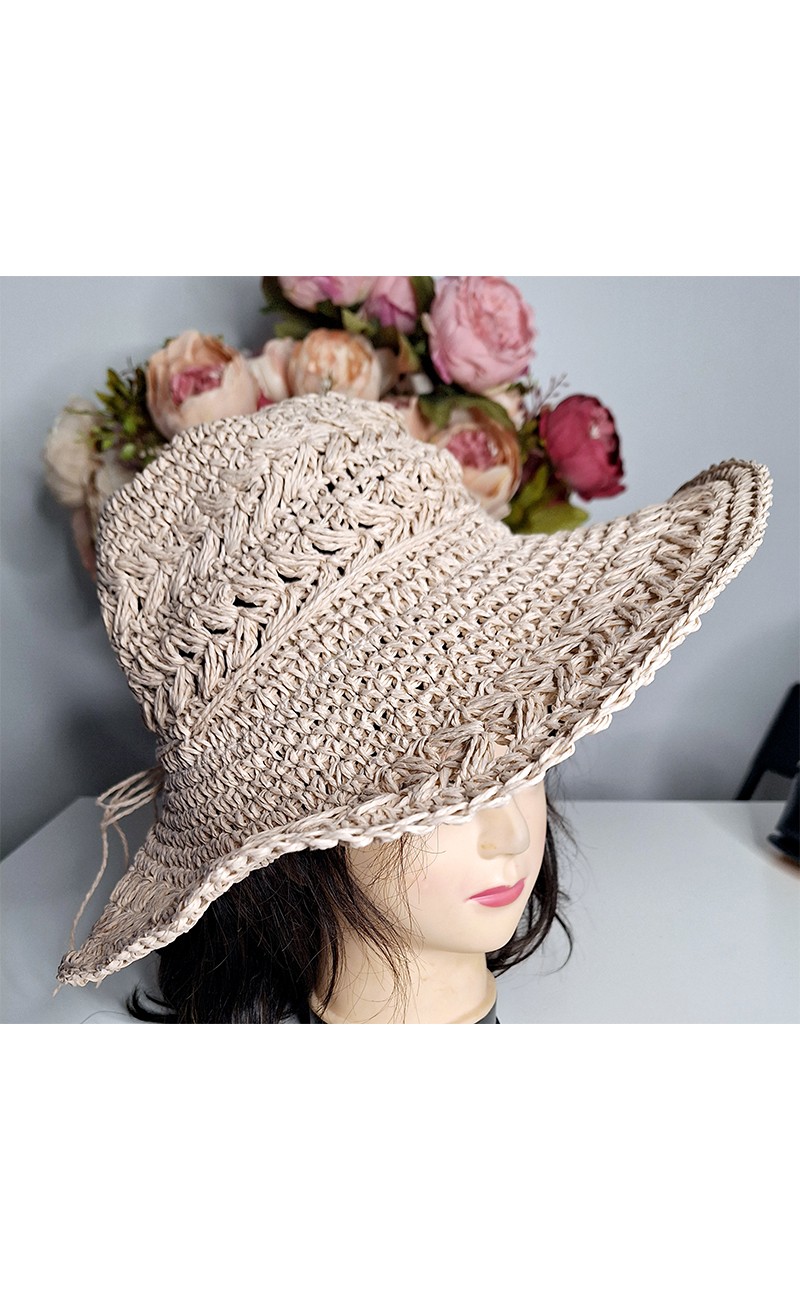 Chapeau de soleil beige