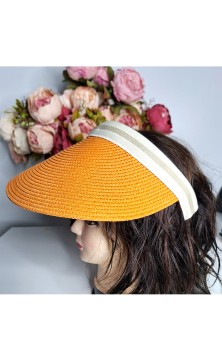 Orange visor hat