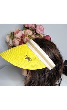 Yellow visor hat