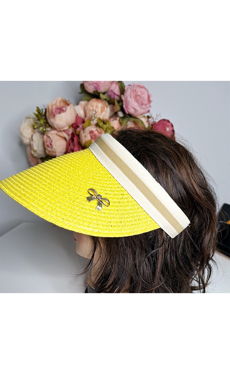 Yellow visor hat