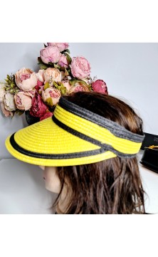 Yellow/black visor hat