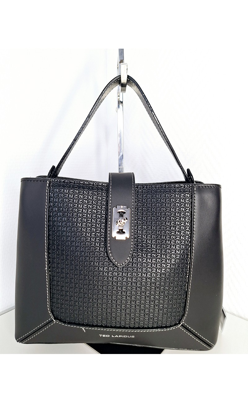 Handbag black Ted Lapidus